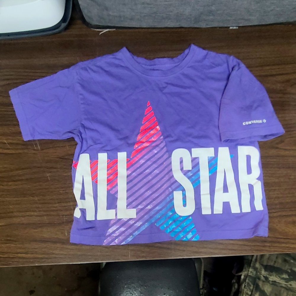 Girls converse boxy tshirt